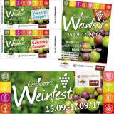 Casinopark Weinfest: Banner, Flyer, Verzehr- und Getränkecoupons