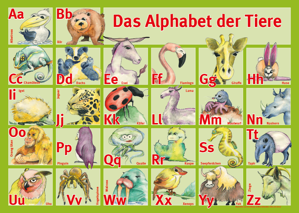 Das Alphabet der Tiere Das Atelier Alexa Binnewies